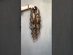 Loose Wave Ombre 4/27 Highlight Lace Front Piano Color Human Hair lace Wig