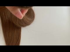 20 Inch Chestnut Brown Human Hair Extensions Transformation